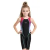 Landubi Konkurrenssport Swimming Girl Swimewear Baby Children 1PC Swimsuit For Kids Trunks Patchwork Quick Dry 2206229392295