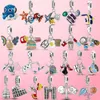 925 Argent Fit Pandora Charme 925 Bracelet En Argent Sterling Océan Voyage Cactus Dangle ensemble de breloques Pendentif DIY Fine Perles Bijoux