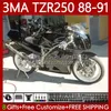 Parlak Siyah Bodys Kit Yamaha TZR-250 TZR 250 TZR250 R RS RR 88-91 Karoser 115no.1 YPVS 3MA TZR250R 88 89 90 91 TZR250-R TZR250RR 1988 1989 1990 1991 MOTO PERSASYONLARI