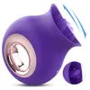 Massageador de brinquedos sexuais Brinquedos de brinquedos por atacado vibrador roxo azul para mulher lambendo a língua kuxf