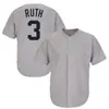 Babe Ruth Baseball Jersey Retro Vintage 1914 1929 Grey Pinstripe Cooperstown 1935 Крем