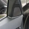 2 adet Ön Kapı Hoparlör Kapak Gap Dekor Trim Araba Stytling Araba İç Aksesuarları Araçları BMW F10 5 SERİSİ 2011-2013 Gümüş Için