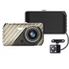 Dash Cam 4 In Car DVR Videocamera Videoregistratore Vista posteriore Doppia lente Scatola nera Full HD 1080P Registratore a specchio con registrazione del ciclo