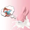 Électrique Choc Lapin Vibrateur Vibrateurs Oeuf sexy Jouet pour Femmes Hommes 12 Fréquence Sein Clitoris Stimulateur Masseur