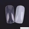 False Nail 100pcs Half-Cover Full Cover Franska Tips Naturlig / Transparent Acrylic UV Gel Manicure