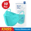 Volwassen mode KN95 maskers Ademend en comfortabele visvormige wilgvormige 3D-fit dubbellaags smeltbloke stofmasker unisex