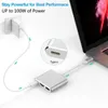 Nav USB Type C till -kompatibel omvandlare 3 -portar i 1 huvudkablar Displayport för PC -bärbar dator Telefon TV Fast Charging Adapterusb Hubsusb