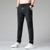 Calça masculina de verão moda de calça fina de calça esportiva corredas calças de ginástica rápida seco de ginástica atlética fitness machos machos machos