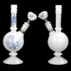 Acessórios para fumantes Tubos de óleo de tubo de água Bongue Bong Tubs Blue e White Porcelain Hookah