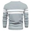 Maglioni da uomo Pullover autunnale Maglione da uomo Oneck Patchwork manica lunga Wa 220823