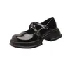 HBP Robe Chaussures Talons Hauts Automne Nouvelle Tête Ronde Mary Jane Croix Ceinture Seau Petit Cuir Chaussures Collège Style Femmes Mocassins 220726