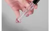 10 ml vierkante voorkeur Mini Clear Glass Essentiële olie Parfum Fles Spray Atomizer Portable Travel Cosmetische container Parfum Flessen C0621G03