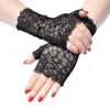 Five Fingers Gloves Fashion Sexy Women Thin Mesh Lace Sunscreen Driving Party Club Prom Dancing Cosplay Dress Half Finger Mittens G108Five