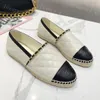 Designer Casual Shoes New Classic Fisherman Sneakers Women Espadrilles Shoes Knitted Canvas Fashion Sandals with Box Size 35-41