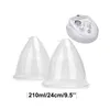 1 Pair 24cm 210ML Large Breast enhancement Pump Breast Massager Vacuum Suction Cups Butt Lift Hip Sex Beauty Buttock Breasts Lifting Firming