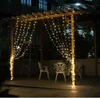 Strings Connectable Curtain Icicle Lights String With 300 LED Net For Tree Outdoor Lighting Holiday Wedding Gazebo DecorationLED