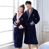Women's Sleepwear Winter Homewear Keep Warm Flannel Lovers Kimono Robe Gown Casual Full Belt Bath Women Soft NightwearWomen's