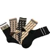 Tide Brand Stockings Hosiery Fashion Letter Embroidery Socks 5 Colors Cotton Stocking Seasons Breathable Unisex Sport Sock274x