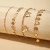 ToCona 4pcssets modne kostki Tassel Butterfly for Women Charms Gold Color stop metalowa łańcuch stóp Bohemian Jewelry 149854741376
