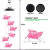 Solar LED Wind Chimes Lights Bees Dogs Pigs Birds Outdoor Waterproof Balcony Yard Patio Decor Hanging Maple Leaf 220429