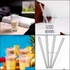 Drinking Sts Barware Kitchen Dining Bar Home Garden Wedding Birthday Party Strait Clear Glass Thick Toolspae13729 Drop Delivery 2021 Uzys