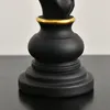 NorthEUins Resin schaakstukken bordspellen accessoires retro esthetische kamer decor voor interieur huisdecoratie schaken sculptuur 220622