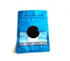 3 S M L Sizes 28g 7g 3.5g Mylar bags Blue Coo kis Zipper SmellProof Bag Package Stand Up Pouches Child Proof packaging