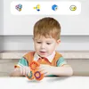 MEIEST Spinner Cube Spinner 2 em 1 Contas Divertidas Brinquedo Educacional Alívio do Estresse Fidget Brinquedo Sensorial Mão Ideal Suprimentos para Festas Anti-Ansiedade Brinquedo de Mesa xm