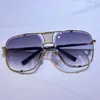 Unisex MC를위한 선글라스 5 여름 스타일 안티-ultraviolet 레트로 플레이트 사각형 풀 프레임 안경 무작위 상자