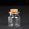 Garrafas de armazenamento frascos de 5pcs/conjunto de cortiça pequena garrafa de vidro mini Diy Decoração de decoração de gargalestorage