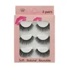 Hand Made Reusable 3D Mink Fake Eyelashes Soft Light & Vivid Eyelash Extensions Thick Natural Full Strip False Lashes Makeup for Eyes 10 Models DHL