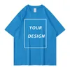 EU-maat 100% katoen op maat T-shirt maak uw ontwerptekst mannen vrouwen print origineel ontwerp hoge kwaliteit geschenken tshirt 220609