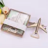 2 Style Airplane Bottle Opener Antik plan Form Bröllopsgåva Party Favors Kitchen Aluminium Alloy Beer Openers Perfect Travel Aviation Gif