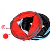 Jouets pour chat 25 cm X 50 cm Tunnel jouet drôle animal de compagnie 2 trous jouer Tubes boules pliable froissé chaton chiot chien TunnelCatCatCat