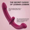 NXY Dildos Realistische Yapay Penis Vibratör Masajı Çift Motorlu Penis Voor Lesbische Dubbele Hoofd G-Spot Uyaranları Klitoris SeksSpeltje Paar 0328