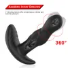 Ikoky anal plug vibrator sexig leksak för män g-spot stimulering 360 graders rotation prostata massager vibrerande rumpa