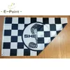 Shelby Car Racing Flag 3 * 5ft (90cm * 150cm) Bandiere in poliestere Banner decorazione volante casa giardino Regali festivi