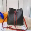 сумка-ведро Hota Sales neonoe luxuryi Designera женские сумки через плечо кожаные старые цветочные известные сумки на шнурке кошелек через плечо