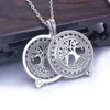 Sıradan Aroma Difüzör Kolye Açık Antika Vintage Lockets 30mm Kolye Parfüm Esansiyel Yağı Aromaterapi Mokage Kolye Pedler