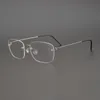 Cadres de lunettes de soleil de la mode Frame de verres à vis de métal rétro sans vis Roundfashion