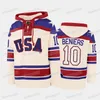 SJ98 Miracle on Ice Team USA Hockey Pullover Hoodie Cole Caufield Trevor Zegras Matthew Beniers Blake Wheeler Matt Roy Brian Boyle Jack Drury