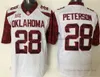 NCAA College Football Jerseys 44 Brian Bosworth 28 Adrian Peterson 32 Samaje Perine High Quality Stitched Jersey Red White Black