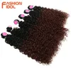 Fashion Idol Afro Kinky Curly Celly Bundle Extensions Synthetic Hair Color 6 Bundles 16-20 pollici 250 g Bundle ricci viziose 220615