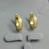 Love Earrings Women's Ear-Cuff Earrings Crystal Gold Stud Stainless Steel Fashion Jewelry Without Box261w
