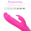 Silikon kanin vibrator klitoris stimulator erotiska sexiga leksaker för kvinnor 7 vibrationsläge kvinnlig onanator g-spot dildo