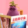 Funny Eggplant Expression Pack Plush Toy Pillow Cute Face-changing Doll