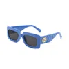 Óculos de sol de grife feminino multicolorido olho de gato óculos de sol retangulares duplos G0811 Fashion Glass