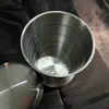 Werkzeug tragbarer Edelstahl -Faltbecher 75 ml/150 ml/250 ml Outdoor -Fahrt zusammenklappbare Kaffeetasse Teleskop -Wanderwanderungswasser