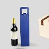 Vinho de couro PU ou champanhe embrulhar bolsa de viagem de vinhos de vinho de vinho único Organizer garrafas de vinho Bolsas de presentes 0526