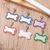 Dog Cat ID Tag kleurrijke huisdierkraagaccessoires honden naam tags gepersonaliseerde roestvrijstalen huisdieren kragen tag groothandel